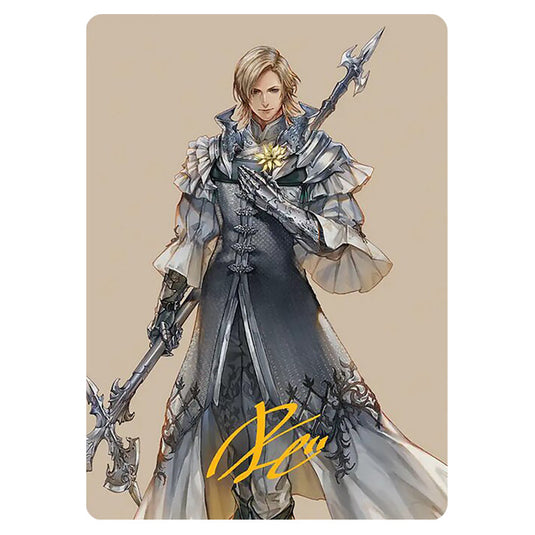 Dion, Bahamut's Dominant 0042 card from the Magic The Gathering set Universes Beyond - Final Fantasy - Art Series