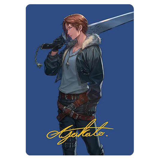 Squall, SeeD Mercenary 0047 card from the Magic The Gathering set Universes Beyond - Final Fantasy - Art Series