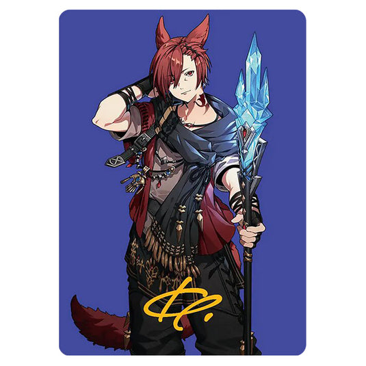 G'raha Tia, Scion Reborn 0051 card from the Magic The Gathering set Universes Beyond - Final Fantasy - Art Series