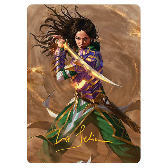 Descendant of Storms 0002 card from the Magic The Gathering set Tarkir: Dragonstorm Art Series