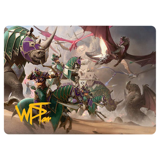 United Battlefront 0005 card from the Magic The Gathering set Tarkir: Dragonstorm Art Series