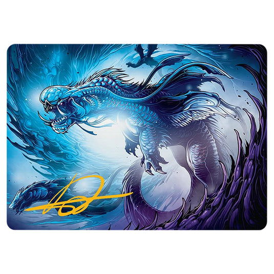 Roiling Dragonstorm 0033 card from the Magic The Gathering set Tarkir: Dragonstorm Art Series