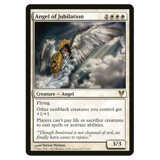 Angel of Jubilation 0002 card from the Magic The Gathering set Avacyn Restored