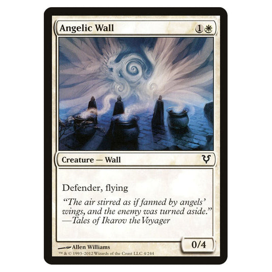 Angelic Wall 0004 card from the Magic The Gathering set Avacyn Restored