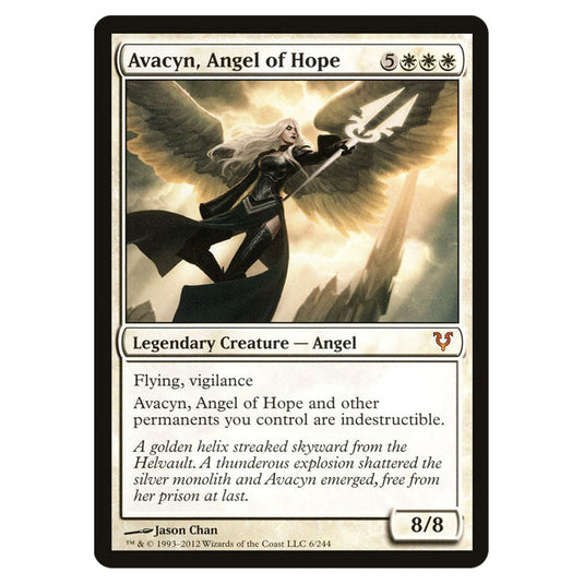 Avacyn, Angel of Hope 0006 card from the Magic The Gathering set Avacyn Restored