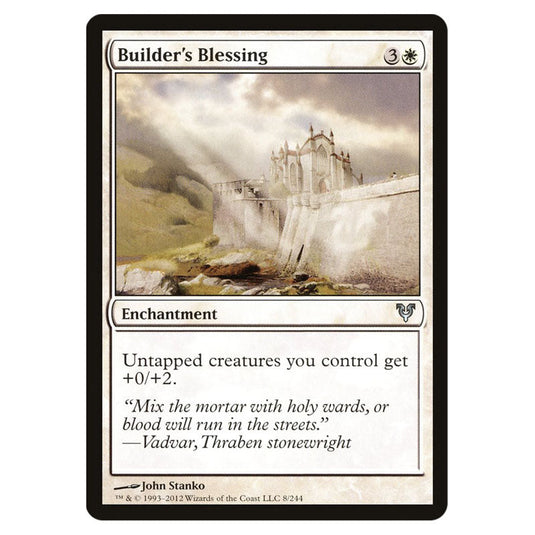 Builder's Blessing 0008 card from the Magic The Gathering set Avacyn Restored