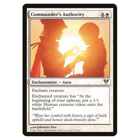 Commander's Authority 0013 card from the Magic The Gathering set Avacyn Restored