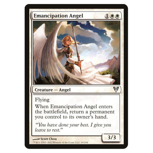 Emancipation Angel 0019 card from the Magic The Gathering set Avacyn Restored