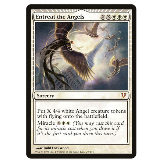 Entreat the Angels 0020 card from the Magic The Gathering set Avacyn Restored