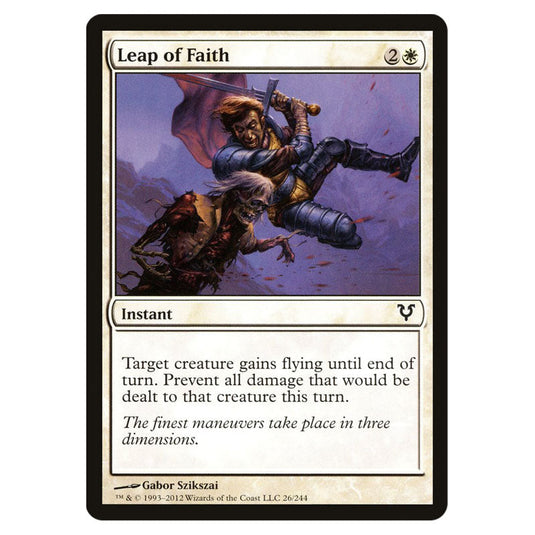 Leap of Faith 0026 card from the Magic The Gathering set Avacyn Restored