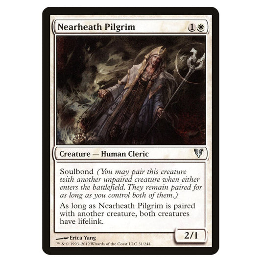 Nearheath Pilgrim 0031 card from the Magic The Gathering set Avacyn Restored