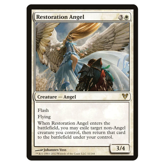 Restoration Angel 0032 card from the Magic The Gathering set Avacyn Restored