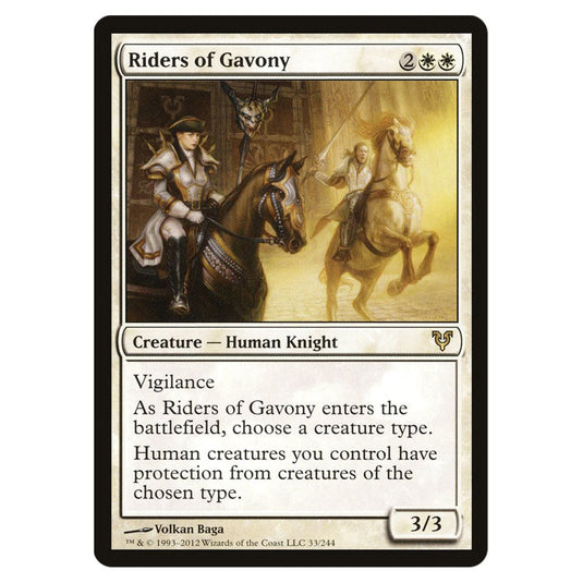 Riders of Gavony 0033 card from the Magic The Gathering set Avacyn Restored