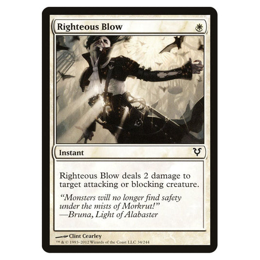 Righteous Blow 0034 card from the Magic The Gathering set Avacyn Restored