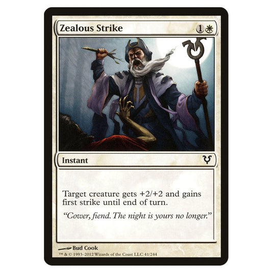 Zealous Strike 0041 card from the Magic The Gathering set Avacyn Restored