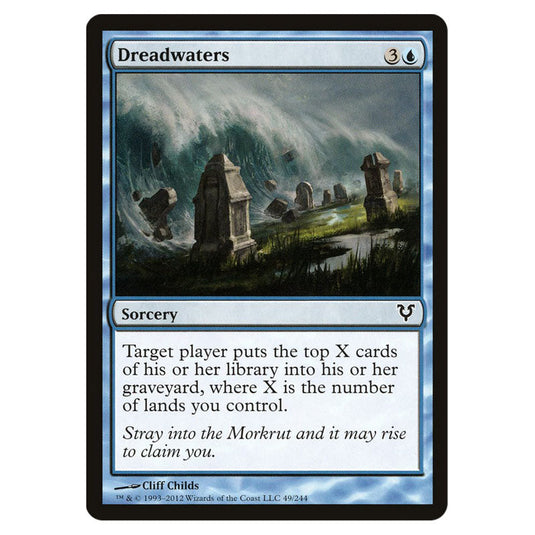 Dreadwaters 0049 card from the Magic The Gathering set Avacyn Restored