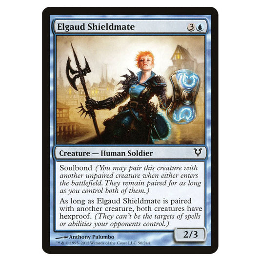 Elgaud Shieldmate 0050 card from the Magic The Gathering set Avacyn Restored