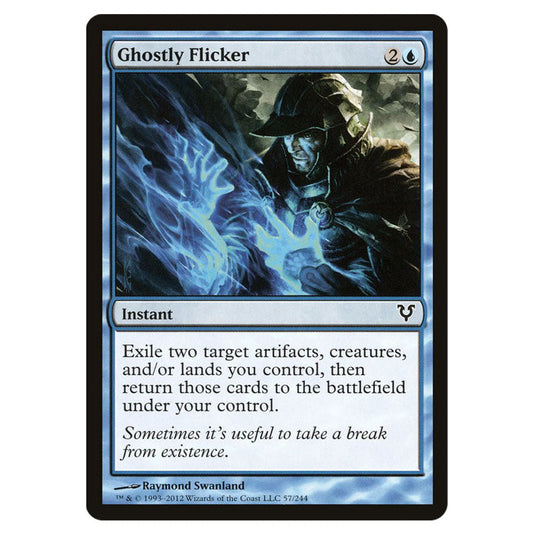 Ghostly Flicker 0057 card from the Magic The Gathering set Avacyn Restored