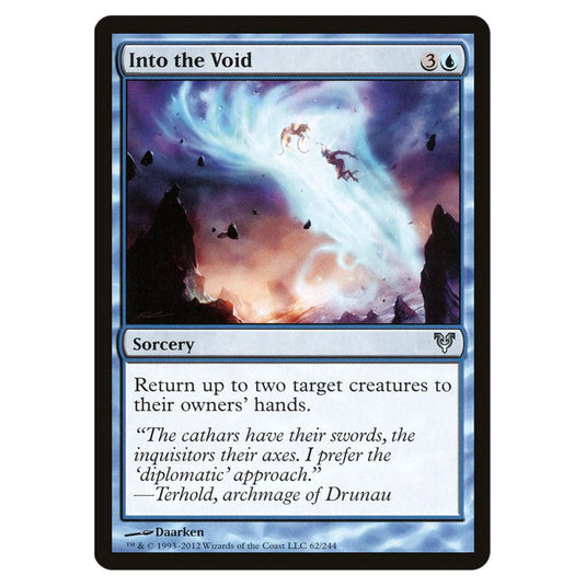 Into the Void 0062 card from the Magic The Gathering set Avacyn Restored