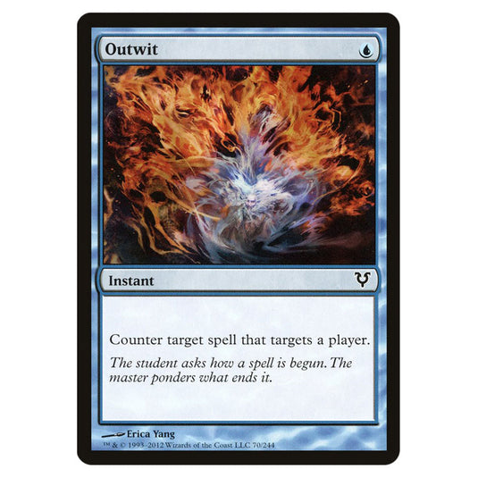 Outwit 0070 card from the Magic The Gathering set Avacyn Restored