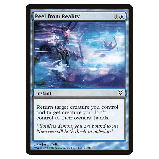 Peel from Reality 0071 card from the Magic The Gathering set Avacyn Restored