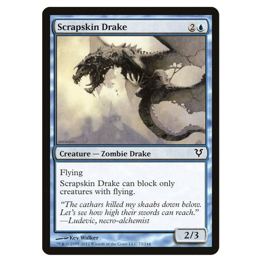 Scrapskin Drake 0073 card from the Magic The Gathering set Avacyn Restored