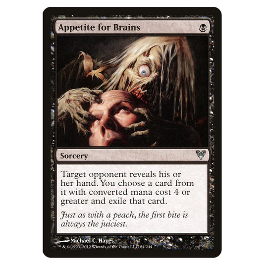 Appetite for Brains 0084 card from the Magic The Gathering set Avacyn Restored