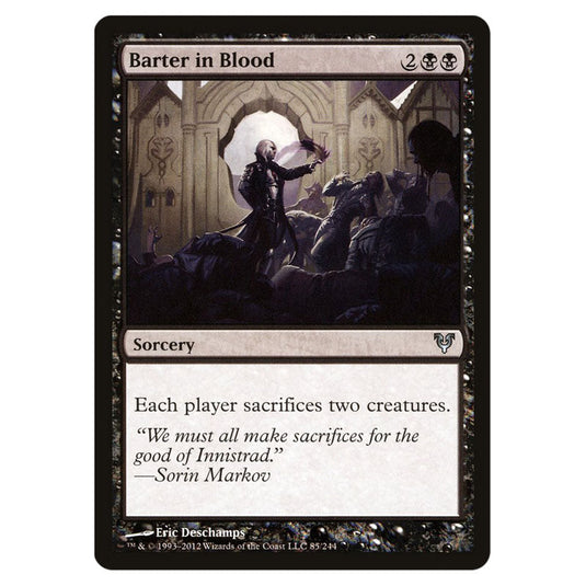 Barter in Blood 0085 card from the Magic The Gathering set Avacyn Restored