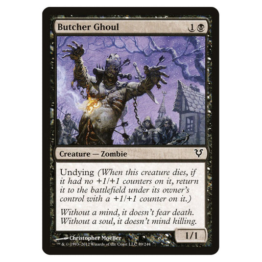 Butcher Ghoul 0089 card from the Magic The Gathering set Avacyn Restored