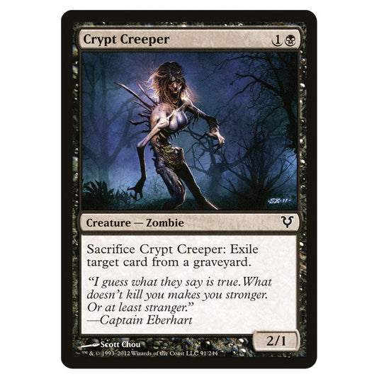 Crypt Creeper 0091 card from the Magic The Gathering set Avacyn Restored