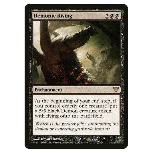 Demonic Rising 0094 card from the Magic The Gathering set Avacyn Restored