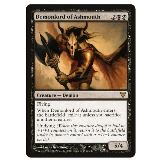 Demonlord of Ashmouth 0096 card from the Magic The Gathering set Avacyn Restored