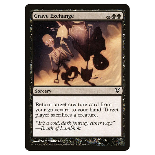 Grave Exchange 0105 card from the Magic The Gathering set Avacyn Restored