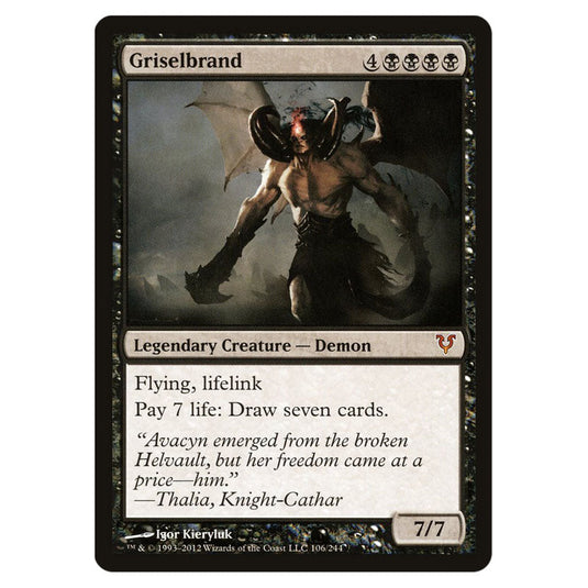 Griselbrand 0106 card from the Magic The Gathering set Avacyn Restored