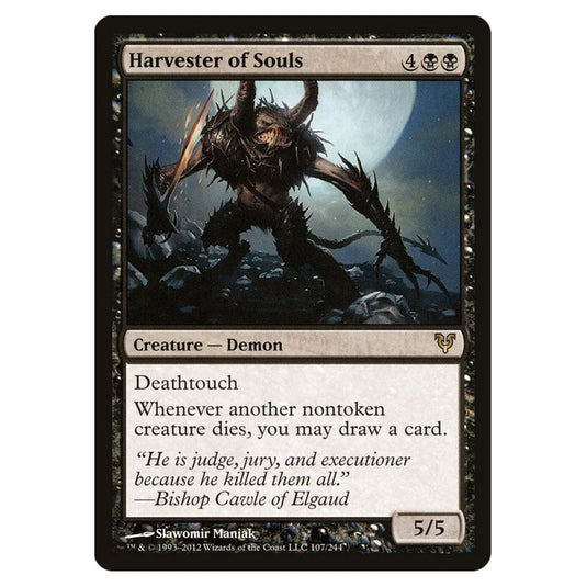 Harvester of Souls 0107 card from the Magic The Gathering set Avacyn Restored