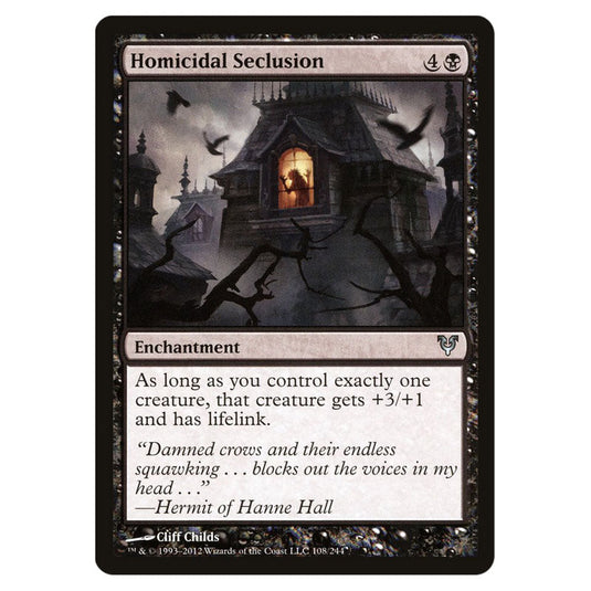 Homicidal Seclusion 0108 card from the Magic The Gathering set Avacyn Restored