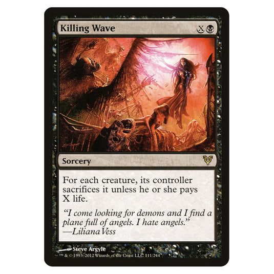 Killing Wave 0111 card from the Magic The Gathering set Avacyn Restored