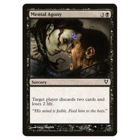 Mental Agony 0114 card from the Magic The Gathering set Avacyn Restored