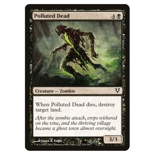 Polluted Dead 0116 card from the Magic The Gathering set Avacyn Restored