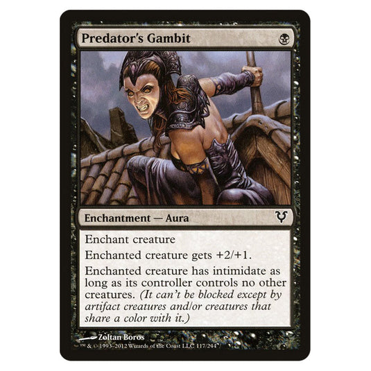 Predator's Gambit 0117 card from the Magic The Gathering set Avacyn Restored