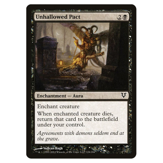 Unhallowed Pact 0124 card from the Magic The Gathering set Avacyn Restored