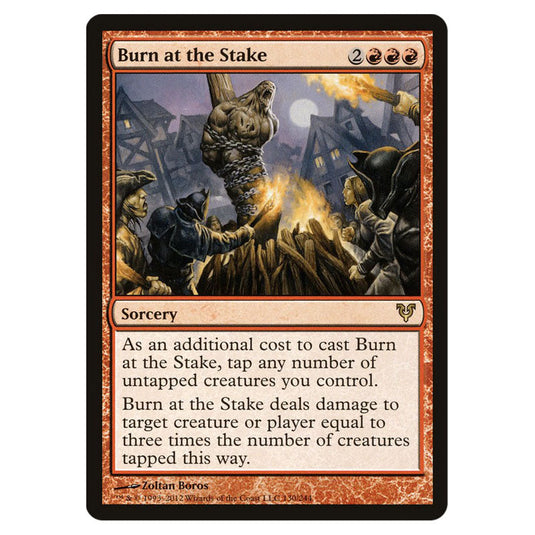 Burn at the Stake 0130 card from the Magic The Gathering set Avacyn Restored