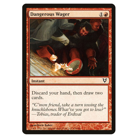 Dangerous Wager 0131 card from the Magic The Gathering set Avacyn Restored