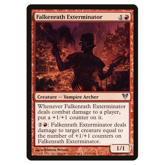 Falkenrath Exterminator 0134 card from the Magic The Gathering set Avacyn Restored