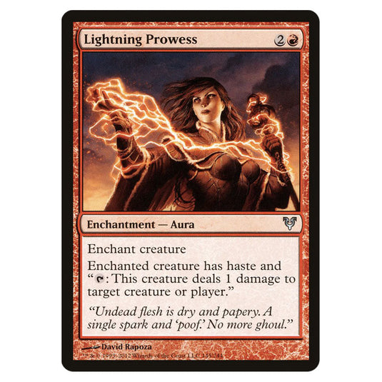 Lightning Prowess 0145 card from the Magic The Gathering set Avacyn Restored