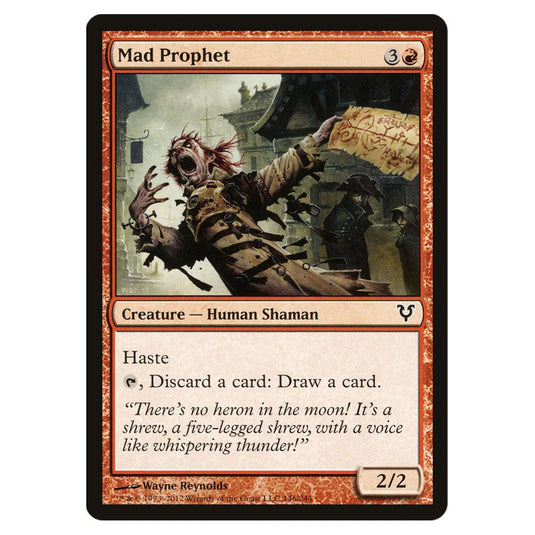 Mad Prophet 0146 card from the Magic The Gathering set Avacyn Restored