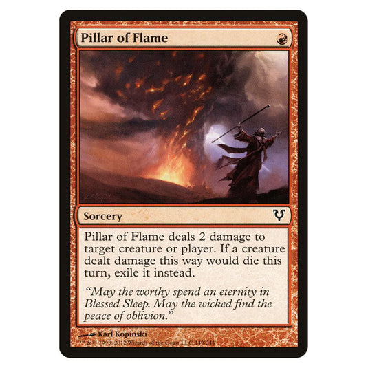 Pillar of Flame 0149 card from the Magic The Gathering set Avacyn Restored