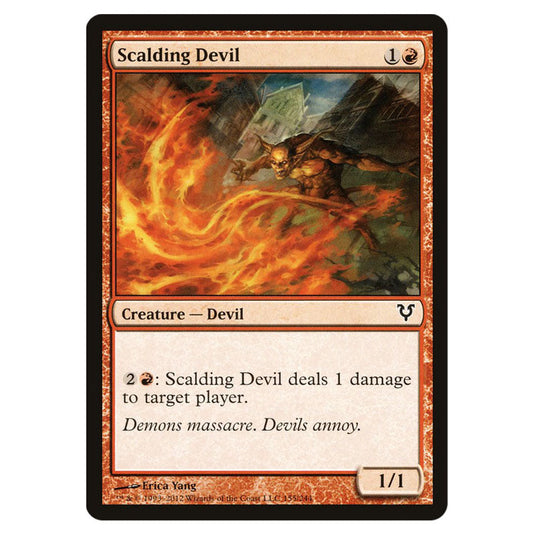 Scalding Devil 0155 card from the Magic The Gathering set Avacyn Restored