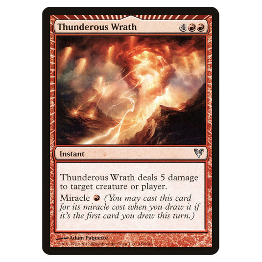 Thunderous Wrath 0160 card from the Magic The Gathering set Avacyn Restored