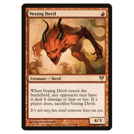 Vexing Devil 0164 card from the Magic The Gathering set Avacyn Restored